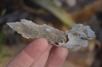 Natural Drusy Quartz Coated Calcite Crystals  x 12 From Alberts Mountain, Lesotho - Toprock Gemstones and Minerals 