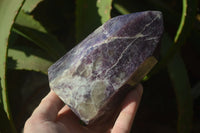 Polished Purple Lepidolite Point  x 1 From Madagascar