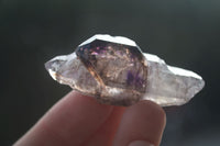 Natural Smokey Amethyst Window Quartz Crystals  x 12 From Chiredzi, Zimbabwe - Toprock Gemstones and Minerals 