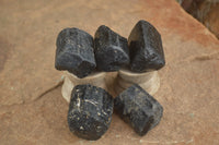 Natural Schorl Black Tourmaline Crystals  x 35 From Zimbabwe - TopRock