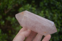 Polished Double Terminated Pink Rose Quartz Points  x 4 From Ambatondrazaka, Madagascar - TopRock