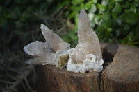 Natural Drusy Quartz Coated Calcite Crystals  x 12 From Alberts Mountain, Lesotho - Toprock Gemstones and Minerals 