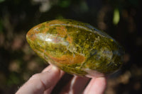 Polished Green Opal Standing Free Forms  x 6 From Antsirabe, Madagascar - Toprock Gemstones and Minerals 