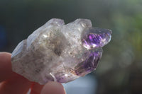 Natural Smokey Skeletal Amethyst Crystals  x 12 From Chiredzi, Zimbabwe