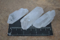 Natural Single Clear Quartz Crystals  x 35 From Madagascar - Toprock Gemstones and Minerals 