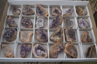 Natural Amethyst & Crystal Centred Geodes  x 24 From Zululand, South Africa - TopRock