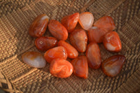 Polished  Carnelian Agate Tumble Stones  x 56 From Madagascar