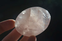 Polished Gemmy Pink Rose Quartz Palm Stones  x 12 From Madagascar - Toprock Gemstones and Minerals 