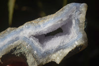 Natural Blue Lace Agate Geode Specimens  x 6 From Nsanje, Malawi