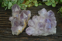 Natural Jacaranda Amethyst Clusters x 2 From Mumbwa, Zambia - TopRock