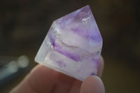 Polished Small Window Amethyst Points x 12 From Ankazobe, Madagascar