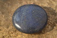 Polished  Blue Lazulite Palm Stones  x 12 From Madagascar