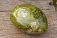 Polished Vibrant Green Opal Standing Free Forms x 2 From Antsirabe, Madagascar - TopRock