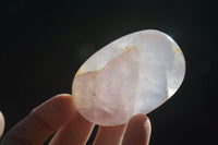 Polished Gemmy Pink Rose Quartz Palm Stones  x 12 From Madagascar - Toprock Gemstones and Minerals 