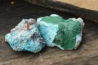 Natural Blue Chrysocolla With Malachite Specimens  x 12 From Kolwezi, Congo - TopRock