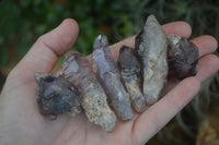 Natural Skeletal Smokey Amethyst Window Quartz Crystals  x 24 From Chiredzi, Zimbabwe - Toprock Gemstones and Minerals 