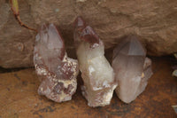 Natural Red Hematoid Quartz Specimens x 12 From Karoi, Zimbabwe - TopRock