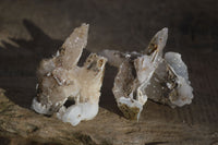 Natural Drusy Quartz Coated Calcite Crystals  x 12 From Alberts Mountain, Lesotho - Toprock Gemstones and Minerals 