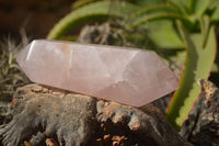 Polished Double Terminated Pink Rose Quartz Points  x 4 From Ambatondrazaka, Madagascar - TopRock