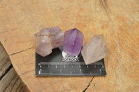 Polished Mini Window Smokey Amethyst Points x 24 From Ankazobe, Madagascar - TopRock