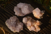 Natural Spirit Amethyst Quartz Clusters x 4 From Boekenhouthoek, South Africa