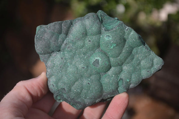 Natural Crystalline Botryoidal Malachite Specimens  x 5 From Kambove, Congo