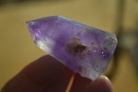 Polished Small Window Amethyst Points x 12 From Ankazobe, Madagascar