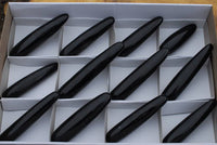 Polished Black Basalt Massage Wands x 12 From Madagascar - TopRock