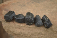 Natural Schorl Black Tourmaline Crystals  x 35 From Zimbabwe - TopRock