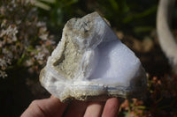 Natural Blue Lace Agate Geode Specimens  x 6 From Nsanje, Malawi