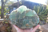 Natural Stepped Green Fluorite Specimen  x 1 From Uis, Namibia