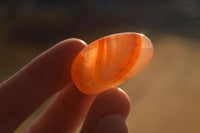 Polished  Carnelian Agate Tumble Stones  x 56 From Madagascar