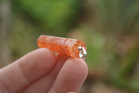 Polished Packaged Hand Crafted Resin Pendant with Carnelian Chips - sold per piece - From Bulwer, South Africa - TopRock