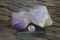 Polished Large Jacaranda Amethyst Crystals x 6 From Zambia