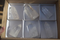 Polished Clear Quartz Crystal Points  x 6 From Madagascar