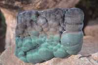 Natural Crystalline Botryoidal Malachite Specimens  x 5 From Kambove, Congo