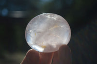 Polished Gemmy Pink Rose Quartz Palm Stones  x 12 From Madagascar - Toprock Gemstones and Minerals 