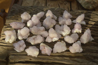 Natural Small Pale Lilac Spirit Quartz Clusters x 35 From Boekenhouthoek, South Africa