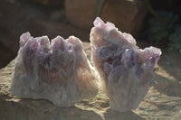 Natural Sugar Amethyst Clusters  x 4 From Zambia