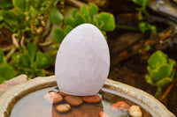 Polished Rare Blue Rose Quartz Standing Free Forms  x 2 From Ambatondrazaka, Madagascar - TopRock