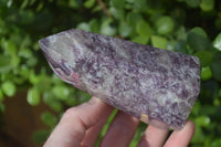 Polished Purple Lepidolite Points  x 2 From Madagascar