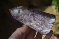 Polished Purple Lepidolite Points  x 2 From Madagascar