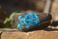 Polished Blue Shattuckite Free Forms  x 4 From Namibia