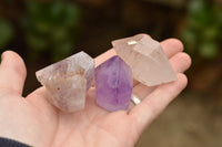 Polished Mini Window Smokey Amethyst Points x 24 From Ankazobe, Madagascar - TopRock