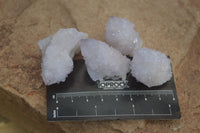 Natural Small Pale Lilac Spirit Quartz Clusters x 35 From Boekenhouthoek, South Africa