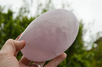 Polished Rare Blue Rose Quartz Standing Free Forms  x 2 From Ambatondrazaka, Madagascar - TopRock