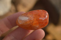 Polished  Carnelian Agate Tumble Stones  x 56 From Madagascar