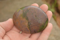 Polished Green Verdite Palm Stones  x 3 From Zimbabwe - TopRock