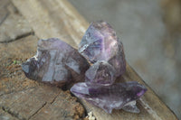 Natural Smokey Amethyst Window Quartz Crystals  x 20 From Chiredzi, Zimbabwe - Toprock Gemstones and Minerals 