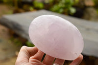 Polished Rare Blue Rose Quartz Standing Free Forms  x 2 From Ambatondrazaka, Madagascar - TopRock